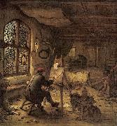 adriaen van ostade The Painter in His Studio oil on canvas